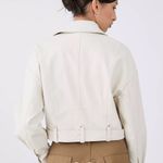 Urban Outfitters Women’s Moto Jacket in Sand sz xs NWT Photo 2