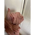 Sweet Storm Sweet Storm Womens Romper Size M Peach Blush Lace Long Sheer Overlay Homecoming Photo 5