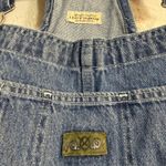 Levi's M Highwater Denim Overalls Distressed Acid Wash Wide Leg Cropped Grunge Blue Size M Photo 3