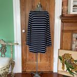 Reformation  Junia Knit Tee Shirt Dress Nautical Navy/White Stripe - Size Small Photo 3