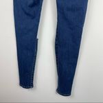 American Eagle Sz 6 SHORT Hi Rise Jegging Distressed Raw Hem Dark Wash Photo 6