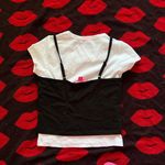 Dolls Kill clueless black white Crop top S Photo 2