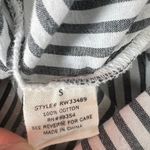 Ultra Flirt Striped Ruched Sleeves Tie-Back Top Size S Photo 8