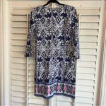Lilly Pulitzer Lily Pulitzer Blue And White Ocean‎ Ridge Cotton Dress Size Small Photo 1