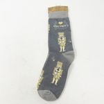 NWT Karma Women Novelty Christmas Holiday Oh‎ Nuts Nutcracker Crew Socks OS Gray Photo 5