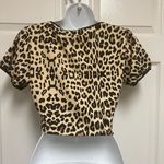Daisy Street Leopard Lace Trim Crop Top Photo 8
