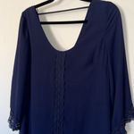 ASTR Navy Blue Lined Blouson Mini Dress Size Medium Photo 3