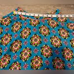Flying Tomato  Mini Skirt Womens XS Lined Neon Blue Pink Boho Floral Geometric Photo 3