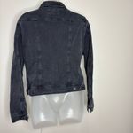 Massimo Dutti  Black Button up denim jean jacket size medium casual Photo 2