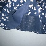 Madewell  M Navy White Sheer Layered Top Photo 6