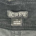 J.Crew Black High Rise Wide Leg Velvet Velour Sailor Trouser Pants, Size 33 Photo 2