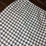 Harvé Benard Harve Benard by Benard Holtzman ivory/black fringe hem wool long skirt sz 8 Photo 1