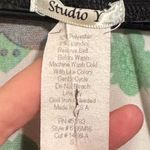 Studio Y Vintage Y2K  Top Small Green Floral Surplice Faux Wrap Made in USA Photo 6