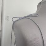 Cotton Candy LA Light Blue Ruched Drawstring Tie Shoulder Bodycon Mini Dress S Photo 6