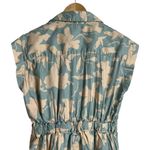 Tanya Taylor Skye Blue Cream Floral Print Zip Up Cap Sleeve Romper Size Small Photo 8