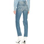 NWT Mother Superior Trickster Ankle in Thrill Seeker Destroyed Straight Jeans 26 Blue Photo 2