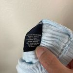 Ralph Lauren Polo Jeans Company Y2K ribbed baby T-shirt women’s M blue crewneck Photo 5