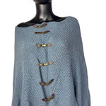 Simply Noelle ‎ Toggle Poncho Shawl Cape Knit One Size Photo 0