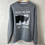 U.S Vintage | Cat Sweatshirt Gray Size L Photo 0