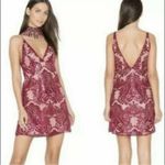 Free People  Night Shimmer Mini Dress Magic Amethyst Size 12 Photo 4