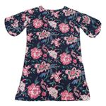 Fitzroy & Willa NWT Floral Print Soleil Dress Navy Balloon Sleeve Cotton Size S Blue Photo 11