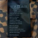 Urban Outfitters Orange Black Poster Print Mesh Button Crop Shirt Blouse Top XS Photo 4