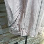 Loft BLUSH pink lightweight embroidered bomber jacket Sz L Photo 4