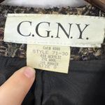 CGNY Blazer Womens 8 Brown Tweed Single Button Vtg USA Mohair Old Money Luxury Photo 2