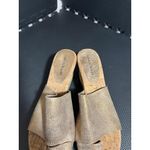 Donald J Pliner Janet Metallic Platform Slide Gold Womens Shoes Wedge Size 8.5 Photo 2