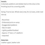 Halston Heritage HALSTON Cindy platform pump black bronze metallic size 6 Photo 7