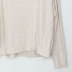 Aerie Offline By Womens Waffle Knit Long Sleeve Top Cream Relaxed Fit Size L Photo 2