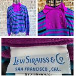 Vintage Levi Stauss Co Ladies Striped Double Snap Closure Top Small? Cal… Size undefined Photo 1