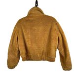 Urban Outfitters  UO‎ Cropped Teddy Jacket Fleece Deep Pile Sherpa Brown Size XS Photo 1