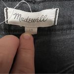 Madewell High Rise Denim Button Through Boyshorts 29 Women’s Faded Black EUC. Photo 3