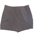 L.L.Bean Vintage Comfort Trail Lightweight Wrap Skort in taupe gray WOMEN'S 18 Photo 2