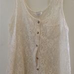 Charming Charlie FINAL MARKDOWN lace look blouse large Photo 0