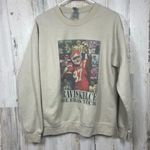 Gildan Travis Kelce Taylor Swift Eras Tour Graphic Pullover Crew Sweatshirt size M Tan Photo 0