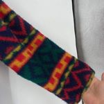 Vintage 90s Latte Women's Fleece Aztec Boho Long Sleeve Jacket Multi Photo 4