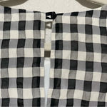 Dress the Population Cosmopolitan  Black/White Gingham Tie Front Crop Blouse Photo 2