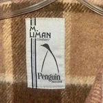 Vintage M Linman wool Burberry pattern Coat Brown Photo 3