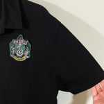 Harry Potter  Women's Black Slytherin Short Sleeve Polo Size XL Photo 5