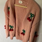Luna Ivy: Pink Cherry Embellished Sweater Photo 4