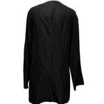 Eileen Fisher Jacket XS Black Silk Crepe Quilted Frog Buttons Mandarin Timeless Photo 3