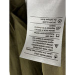 Vince Olive Green Long Sleeve Button Up Shirt Top XL Photo 3