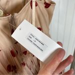 ASOS exclusive Lace & Beads corset tiered mini dress in taupe rose heart sexy Photo 7