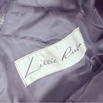 Vintage Lillie Rubin black sequin beaded floral ruffle long sleeve formal dress Photo 6