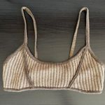 Danielle Guizio Taupe Wool Bra Top Photo 3