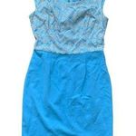 Antonio Melani Baby Blue Lace Bodycon Mini Dress 6 Photo 0