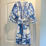 Billy J Women's XS Blue and White Hannah Midi Dress Photo 5