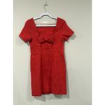 Anthropologie  Maeve Bow-Back Shift Red Dress $148 size 2 2298 Photo 5